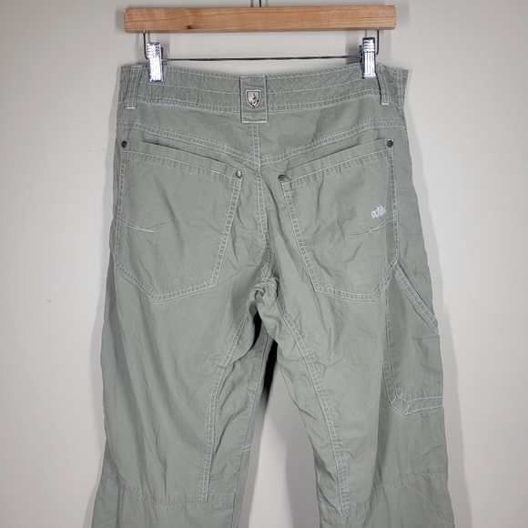 Kuhl Revolvr Hiking Pants 30x32 Outdoor Khaki Green Vintage Patina Dye Carpenter - Picture 7 of 9